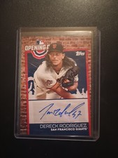 2019 Topps Opening Day Dereck Rodriguez San Francisco Giants Auto ODA-DR