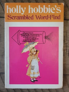 Rare 1978 Holly Hobbie's SCRAMBLED WORD FIND Puzzle Book Mostly Unused Hobbie - Imagen 1 de 4