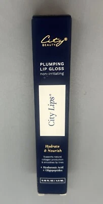 Brillo de labios City Beauty City relleno, hidratante, suavizante color transparente nuevo en caja Foto 1 de 3