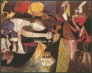 Saint Lucia 1981 Pablo Picasso obraz blok 28 czysty (C97280) - Zdjęcie 1 z 1