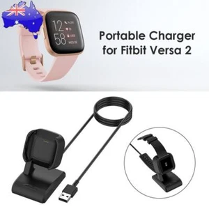 USB Fast Charger Cable Charging Dock Stand Cradle for Fitbit Versa 2 Smart Watch - Zdjęcie 1 z 8