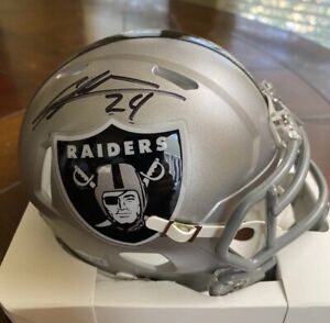 Charles Woodson Oakland Raiders Autographed/Signed Mini Helmet FANATICS coa