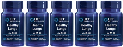 PULMONES SALUDABLES SALUD RESPIRATORIA Y RESPIRATORIA 180 Cápsula EXTENSIÓN DE VIDA Foto 1 de 4