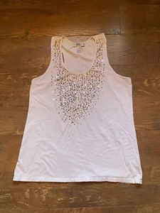 KIKIT Women's Tank Top Size XL Extra Large White Pretty Comfort Lightweight - Picture 1 of 3