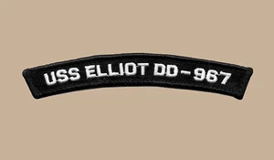 US Navy DD-967 USS Elliot Destroyer UIM Shoulder Rocker Tab - Bild 1 von 1