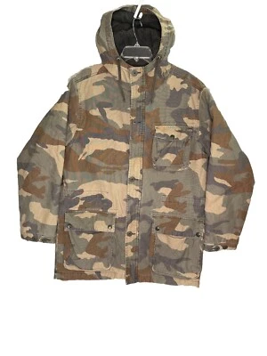 Old Navy Para Hombre Camuflaje Estilo Campo Acolchado Forrado Con Capucha Parques Talla M Foto 1 de 4