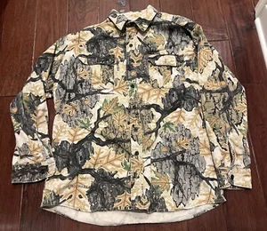 Vintage Predator Camo Jagd Button Down Hemd Langarm USA Herren L - Bild 1 von 14
