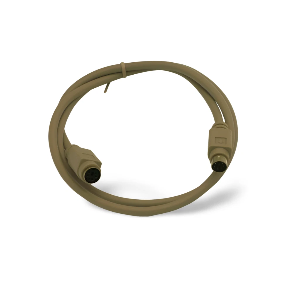 3ft PS2 Mouse Extension Cable Mini DIN 6 Male to Female - Beige - Image 1 of 1