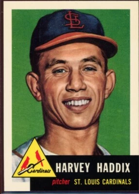 1991 Topps Archives 1953 St. Louis Cardinals #273 Harvey Haddix - Image 1 of 2