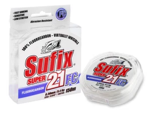 NEUF Sufix Super 21 FC Clear 50m Fluorocarbon Fil - Imagen 1 de 1