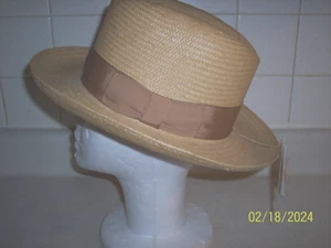 Designer Roberto Collection Men's Godfather Fedora Hat Size Med. U.S.A. - Picture 1 of 7