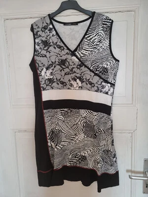 Cosima by No. 1 Mode Express Kleid Damen Gr. 44, schwarz/weiß - Bild 1 von 2