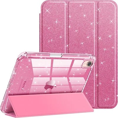 Slim Case for iPad Mini 7 Mini 6 2024 Glittering Sparkly Shockproof Clear Cover - Image 1 of 4