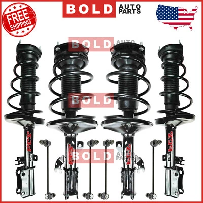 Juego completo de 8 piezas de puntal cargado delantero y trasero + barra estabilizadora FCS para Toyota Camry 02-03 Foto 1 de 4