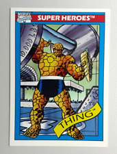 1990 Impel Marvel Universe CARD 6 SUPER HEROES THE THING