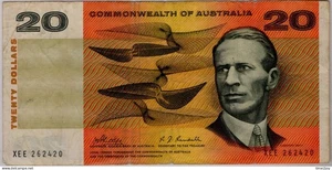 Banconota cartacea 20 dollari del Commonwealth d'Australia - Foto 1 di 2