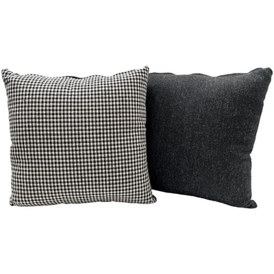 Cojín de dispersión Porsche Pepita tela con carbón Harris tweed espiga Foto 1 de 4