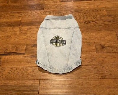 Chaqueta vaquera vintage Harley Davidson para perro talla M-L azul Jean Foto 1 de 3
