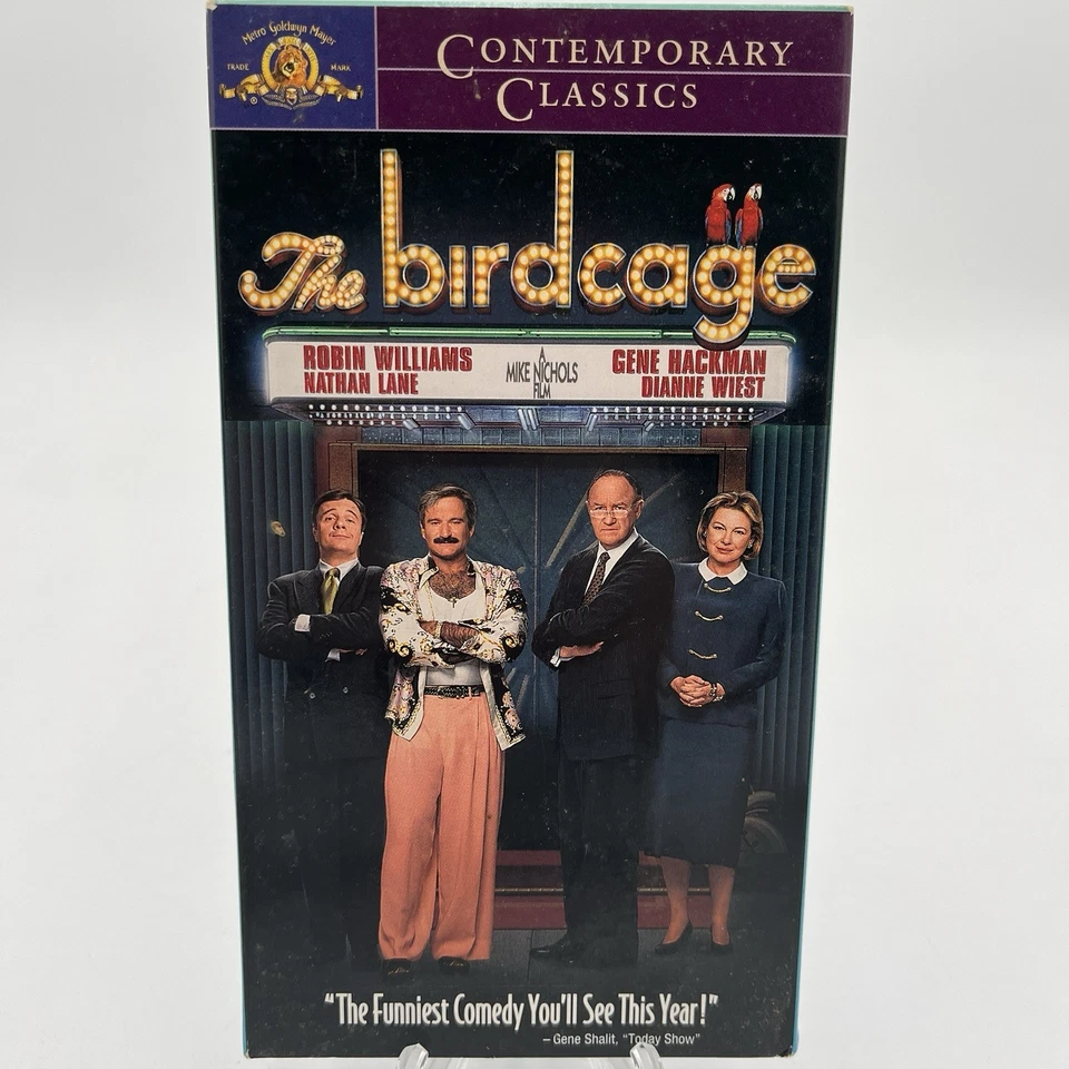 GREAT CONDITION!! The Birdcage (VHS, 1998, Contemporary Classics) MGM Film - Image 1 of 4