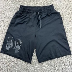Under Armour Loose Heat Gear Athletic Shorts Youth Boys Size Medium Black - Picture 1 of 7