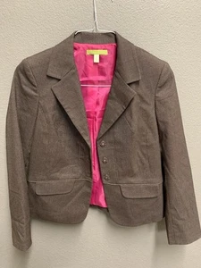 Sigrid Olsen Womens Blazer Jacket Size 4 Brown Career Office Work Business - Picture 1 of 4