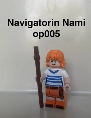 Original LEGO® Minifigur One Piece Navigatorin Nami op005 Strohhut Bande - Bild 1 von 4
