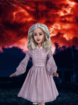 Eleven Stranger Things Muñeca 10" Repintado Patrón Personalizado Barbie Millie Bobby Marrón Foto 1 de 4