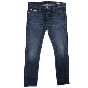 Pantalones de mezclilla Bonobos para hombre 34x34 ribete rojo elástico japonés tiro medio - Imagen 1 de 9
