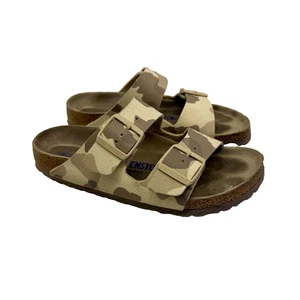 Birkenstock Sandals 2 Buckles Tan Camo Women's Size 7 / 38 - Picture 1 of 12