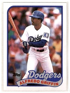 1989 Topps Alfredo Griffin Los Angeles Dodgers #62 - Bild 1 von 2