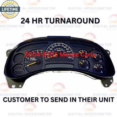 Servicio de reparación de racimo velocímetro Monte Carlo 2004-2005 a unidad del cliente Foto 1 de 3