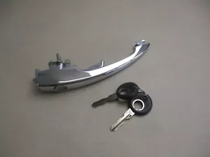 VW Käfer Chrom Türgriff Griff Tür außen vorne rechts - mit 2 Schlüssel NEU VAG - Bild 1 von 13