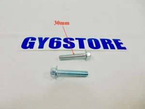 M6 / 6mm x 30mm FLANGE BOLTS SCOOTER ATV UTV DIRT BIKE KART MOPED *10 PACK* - Picture 1 of 4