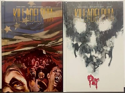 Killadelphia Regular and Deluxe Edition DCBS Hardcover Lot Collects Issues 1-12 - Image 1 of 2