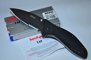 Kershaw 1630BLKST Cyclone, Black Aluminum Handle, Serrated ComboEdge Date: JUN07 - Picture 1 of 9