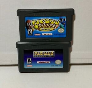 PacMan Pinball Pac Man Collection (Nintendo Game Boy Advance GBA) 2 game bundle