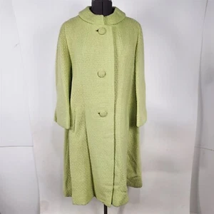 Abrigo columpio vintage años 60 Lilli Ann Chartruse verde lima - Imagen 1 de 11