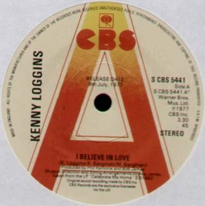 KENNY LOGGINS~I BELIEVE IN LOVE / ENTER MY DREAM~1977 UK "PROMO" VINYL 7" SINGLE - Picture 1 of 2