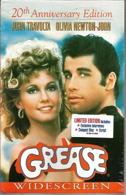 Grease VHS 1998 20th Anniversary Edition - Widescreen Edition John Travolta NEW - Image 1 of 3