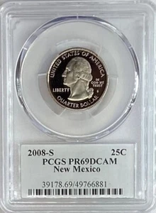 2008-S New Mexico State Proof Quarter **PCGS PR69DCAM** - Picture 1 of 2
