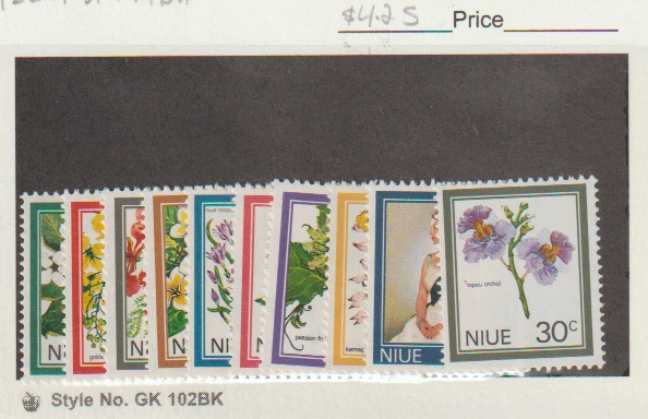 Niue-Scott t#122-131 MNH set of Flowers - Image 1 of 1