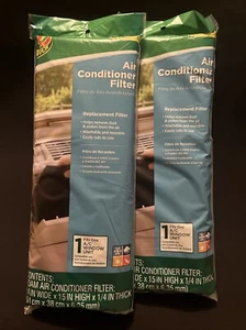 2 Duck Window AC Foam Replacement Filter 24x15x1/4 Washable Reusable Cut to Size - Picture 1 of 1