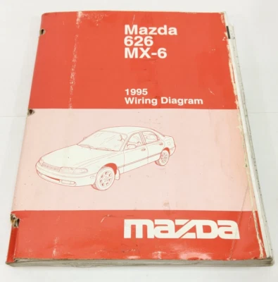 Mazda 626 MX6 1995 diagramas de cableado de fábrica originales manual de taller Foto 1 de 4