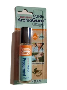 Aroma Guru Roll-On Pfefferminze Kopfschmerzlinderung Aromatherapie 100% rein - Bild 1 von 3