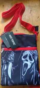 Hot Topic Bioworld Scream Ghost Face Blood Spatter Passport Bag Purse NWT - Picture 1 of 3