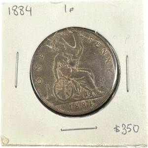Great Britain 1 Penny 1884 Coin - Picture 1 of 2