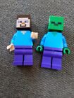 Minecraft LEGO Minifigure Lot Of 2 figures Steve A9