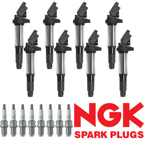 Ignition Coil & NGK Platinum Spark Plug for 2002-2009 BMW 120i 760li 320i UF515
