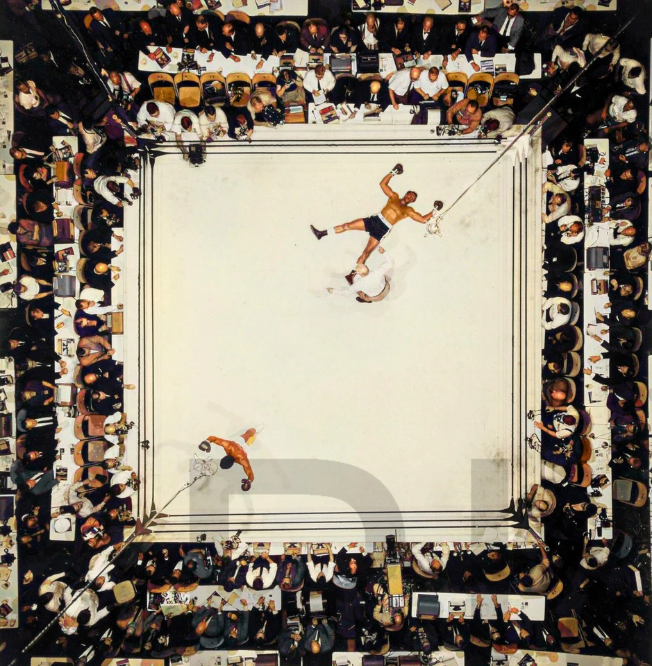 Boxeo Houston Astrodome 1966 impresión fotográfica 12 x 12" Foto 1 de 1