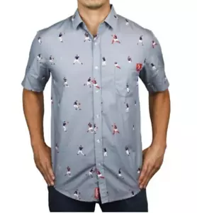 Baseballism Relay Brock Button Down Men’s 2 XL Shirt Baseball Rare - Picture 1 of 6